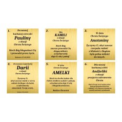 SREBRNY KOMPLET BIŻUTERII DLA DZIEWCZYNKI CHRZEST KOMUNIA SREBRO 925 GRAWER