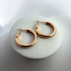 ZŁOTE KOLCZYKI KOŁA KLASYCZNE GŁADKIE KÓŁKA 18K PREZNET DLA NIEJ ŻONY, MAMY