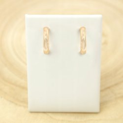 DAMSKIE ZŁOTE / POZŁACANE KOLCZYKI ZE STALI CHIRURGICZNEJ KÓŁKA 18K PREZENT