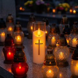 WKŁADY DO ZNICZY NA WSZYSTKICH ŚWIĘTYCH 3 SZTUKI DUŻE LAMPIONY NA GRÓB 16CM