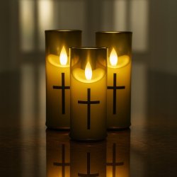 WKŁADY DO ZNICZY NA WSZYSTKICH ŚWIĘTYCH 3 SZTUKI DUŻE LAMPIONY NA GRÓB 16CM