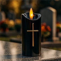 WKŁADY DO ZNICZY LED NA BATERIE 12 DNI ŚWIECENIA NA GRÓB CMENTARZ, LAMPIONY