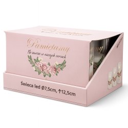 12x ZNICZ ŚWIECA LED WKŁADY DO ZNICZY NA GRÓB CMENTARZ WSZYSTKICH ŚWIĘTYCH