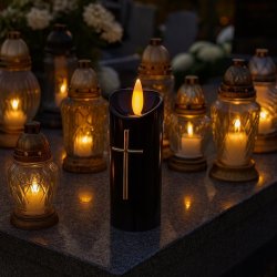 WKŁADY DO ZNICZY, ZNICZE LED NA GRÓB, CMENTARZ, ŚWIĘTO ZMARŁYCH ELEGANCKIE