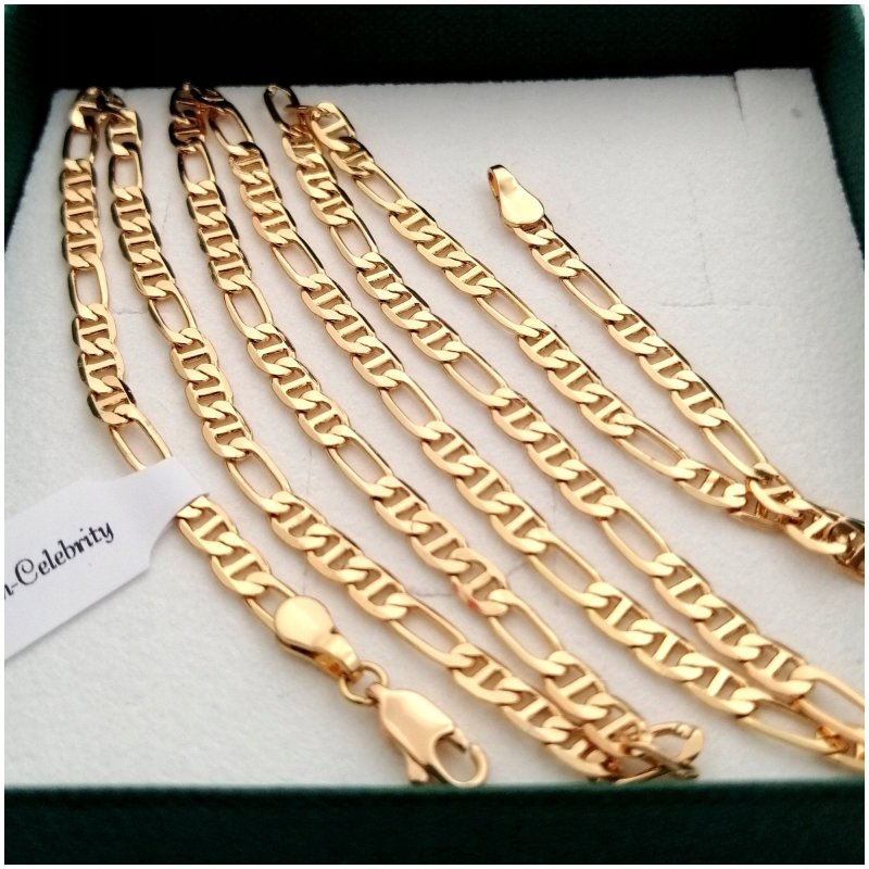 ZŁOTY ŁAŃCUSZEK ZE STALI CHIRIRGICZNEJ GUCCI POZŁACANY DLA KOBIETY 18K