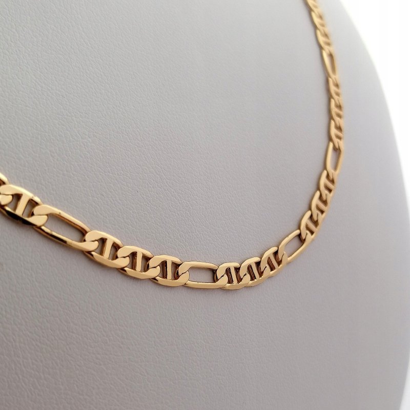 ZŁOTY ŁAŃCUSZEK ZE STALI CHIRIRGICZNEJ GUCCI POZŁACANY DLA KOBIETY 18K