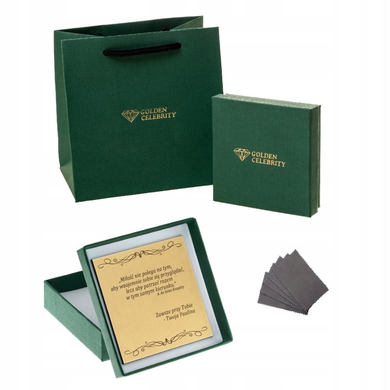 POZŁACANY NASZYJNIK ZE STALI CHIRURGICZNEJ Z CYRKONIAMI ŻMIJKA 50 CM+GRATIS
