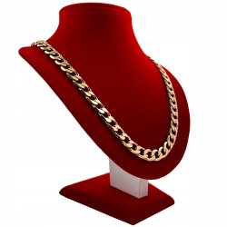 ZŁOTY GRUBY ŁAŃCUSZEK PANCERKA 18K SZEROKI / SOLIDNY NA PREZENT + DEDYKACJA