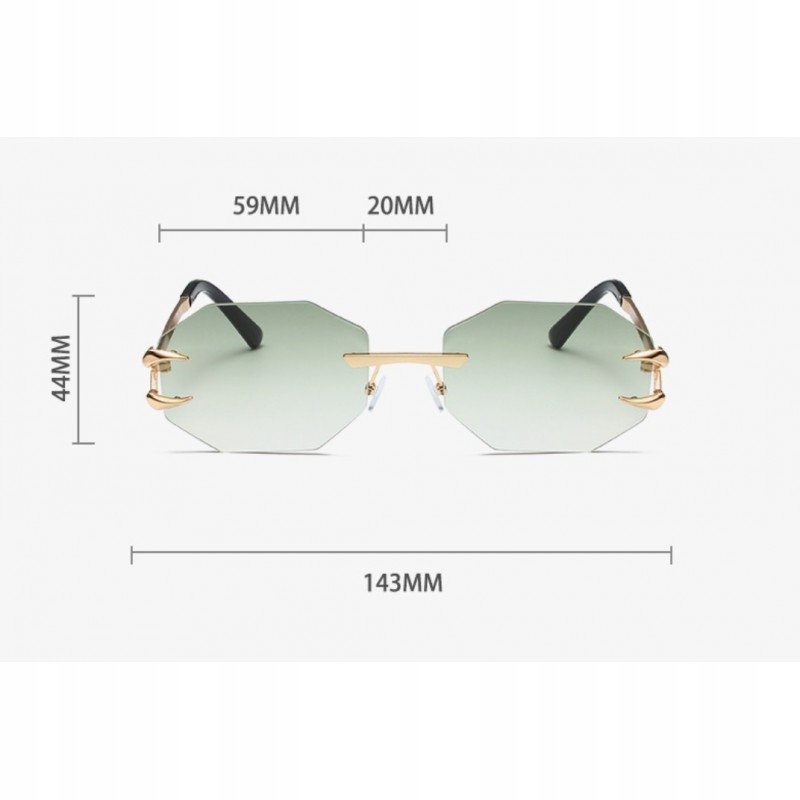 MODNE CZARNE OKULARY PRZECIWSŁONECZNE DAMSKIE Z POLARYZACJĄ FILTR UV400
