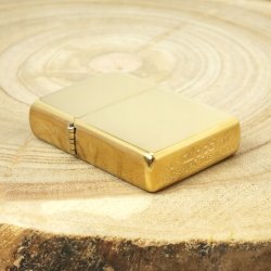 ORYGINALNA ZAPALNICZKA ZIPPO ZŁOTA + PUDEŁKO + BENZYNA + TOREBKA + GRAWER
