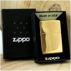 ORYGINALNA ZAPALNICZKA ZIPPO ZŁOTA + PUDEŁKO + BENZYNA + TOREBKA + GRAWER