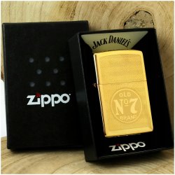 ORYGINALNA ZAPALNICZKA ZIPPO ZŁOTA + PUDEŁKO + BENZYNA + TOREBKA + GRAWER