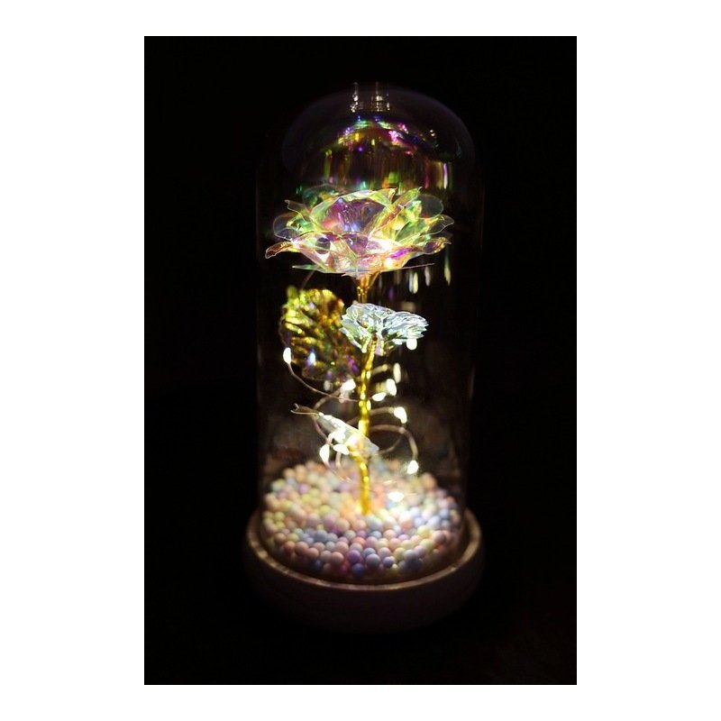 PREZENT NA 30 40 50 60 URODZINY / RÓŻA WIECZNA LED Z GRAWEREM GRAWER GRATIS
