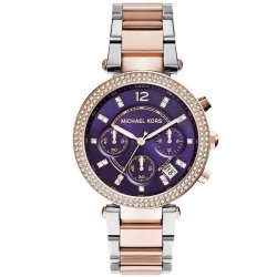 ZŁOTY DAMSKI ZEGAREK MICHAEL KORS RÓŻOWE ZŁOTO + CYRKONIE + BOX NA PREZENT