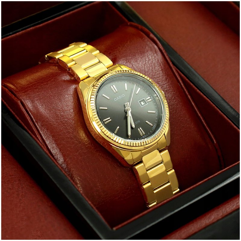LUKSUSOWY DAMSKI ZŁOTY ZEGAREK CASIO 24K CERTYFIKAT / UNIKATOWY PREZENT