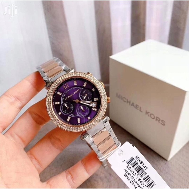 ZŁOTY DAMSKI ZEGAREK MICHAEL KORS RÓŻOWE ZŁOTO + CYRKONIE + BOX NA PREZENT