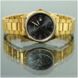 LUKSUSOWY DAMSKI ZŁOTY ZEGAREK CASIO 24K CERTYFIKAT / UNIKATOWY PREZENT