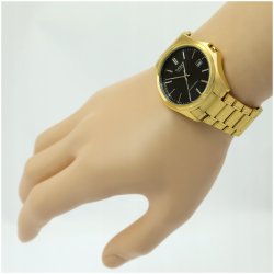 LUKSUSOWY DAMSKI ZŁOTY ZEGAREK CASIO 24K CERTYFIKAT / UNIKATOWY PREZENT