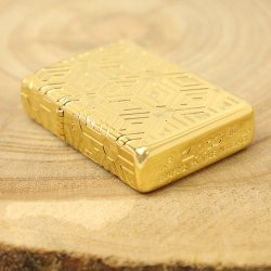 ZŁOTA ZAPALNICZKA ZIPPO BOXES ALL OVER PREMIUM 24 KARATY+CERTYFIKAT GRAWER