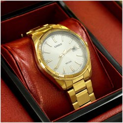 LUKSUSOWY DAMSKI ZŁOTY ZEGAREK CASIO 24K CERTYFIKAT / UNIKATOWY PREZENT