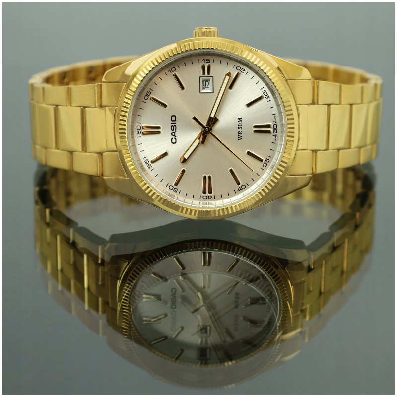 LUKSUSOWY DAMSKI ZŁOTY ZEGAREK CASIO 24K CERTYFIKAT / UNIKATOWY PREZENT