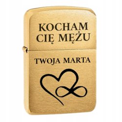 ORYGINALNA ZAPALNICZKA ZIPPO ARMOR BRASS MOTYW NA PREZENT + GRAWER