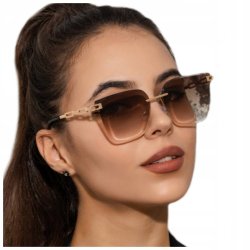 STYLOWE OKULARY PRZECIWSLONECZNE DAMSKIE Z POLARYZACJĄ FILTR UV 400 NA LATO