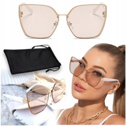 DAMSKIE OKULARY PRZECIWSŁONECZNE KOCIE Z POLARYZACJĄ + FILTR UV400 STYLOWE