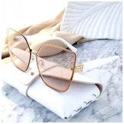 DAMSKIE OKULARY PRZECIWSŁONECZNE KOCIE Z POLARYZACJĄ + FILTR UV400 STYLOWE