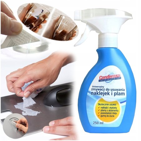 ZMYWACZ PŁYN DO USUWANIA NAKLEJEK, ETYKIET, KLEJU, TAŚM BARDZO MOCNY 250ml