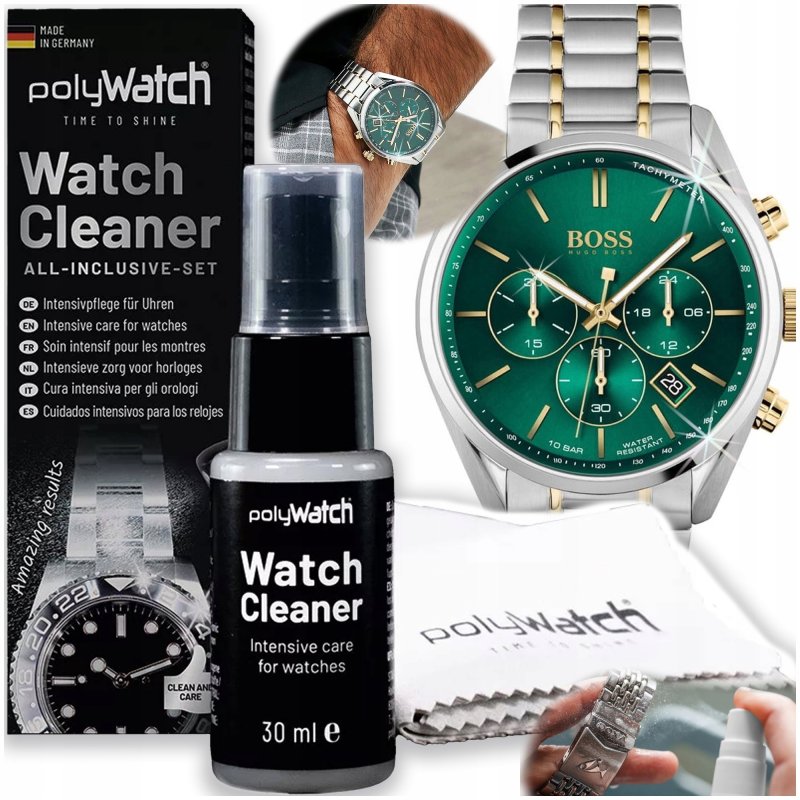 PŁYN DO CZYSZCZENIA ZEGARKÓW POLYWATCH / DUŻY ZESTAW 2x ŚCIERECZKA / PRO