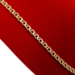 ZŁOTY MĘSKI ŁAŃCUSZEK GARIBALDI 925/585 55CM 14K PREZENT DLA NIEGO CHŁOPAKA