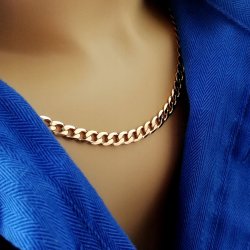 ELEGANCKI MĘSKI ZŁOTY ŁAŃCUSZEK STAL CHIRURGICZNA 316L NA 18 20 30 URODZINY