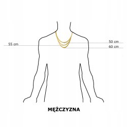MASYWNY SREBRNY MĘSKI ŁAŃCUSZEK GARIBALDI PR 925 NA PREZENT DLA FACETA MĘŻA