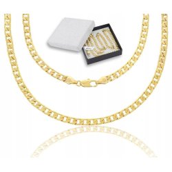 ELEGANCKI MĘSKI ZŁOTY ŁAŃCUSZEK STAL CHIRURGICZNA 316L NA 18 20 30 URODZINY