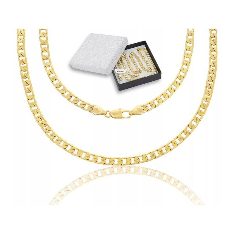 ELEGANCKI MĘSKI ZŁOTY ŁAŃCUSZEK STAL CHIRURGICZNA 316L NA 18 20 30 URODZINY