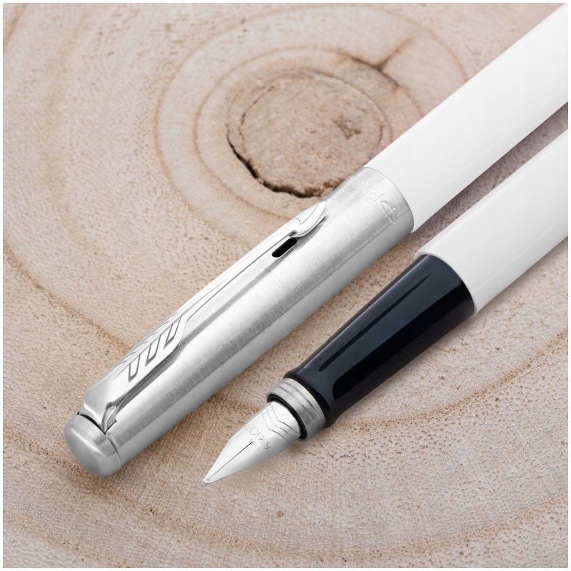 PIÓRO WIECZNE PARKER JOTTER BIAŁE + PUDEŁKO Z DEDYKACJĄ + GRAWER NA PIÓRZE