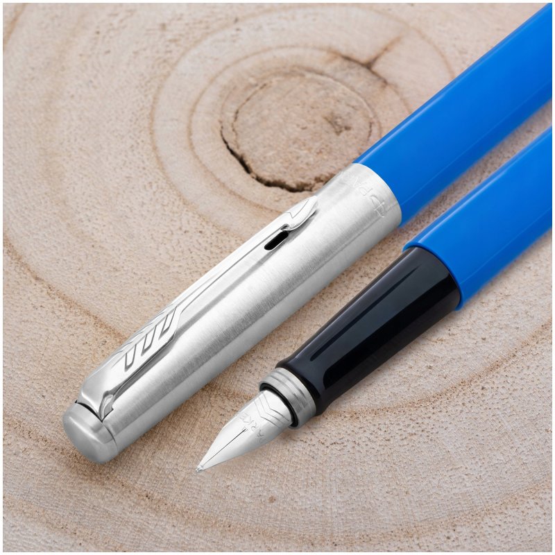 PIÓRO WIECZNE PARKER JOTTER NIEBIESKIE+PUDEŁKO Z DEDYKACJĄ+GRAWER NA PIÓRZE