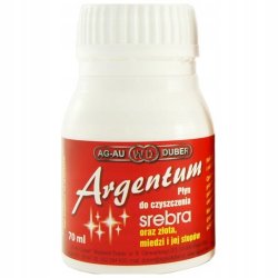 PLYN DO CZYSZCZENIA SREBRA, ZŁOTA ARGENTUM / DUŻY / MOCNY / SKUTECZNY 70 ML