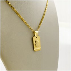 ELEGANCKI DAMSKI ŁAŃCUSZEK + ZAWIESZKA MEDALIK 925/585 PREZENT DLA NIEJ 14K