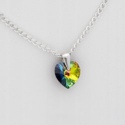SREBRNY NASZYJNIK SERCE SWAROVSKI 925 PREZENT DLA DZIEWCZYNY, KOBIETY, MAMY