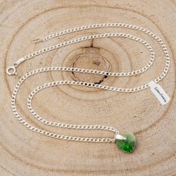 SREBRNY ŁAŃCUSZEK SERCE SWAROVSKI 925 NASZYJNIK ZAWIESZKA DLA KOLEŻANKI