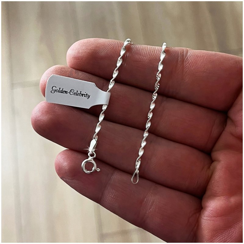 PIĘKNA SREBRNA BRANSOLETKA DLA DZIEWCZYNKI 18 CM 1,7 MM LŚNIĄCE SREBRO 925
