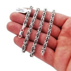 PIĘKNY DAMSKI SREBRNY ŁAŃCUSZEK KRÓLEWSKI SREBRO 925 + DEDYKACJA DLA NIEJ