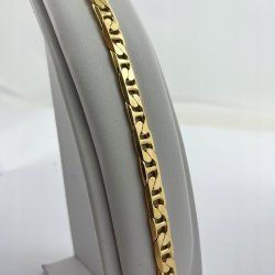 GRUBA BRANSOLETKA ZŁOTA MĘSKA GUCCI 25 CM 9 MM SREBRO 925 PREZENT + GRATISY