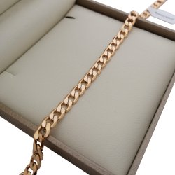 BRANSOLETKA MĘSKA PANCERKA 18K STAL CHIRURGICZNA 20,5cm/6mm PREZENT+GRATISY