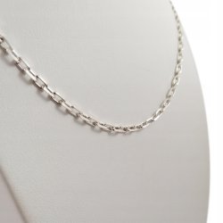SREBRNY MĘSKI ŁAŃCUSZEK ANKIER 50cm/3mm SREBRO PRÓBY 925 PREZENT DLA NIEGO