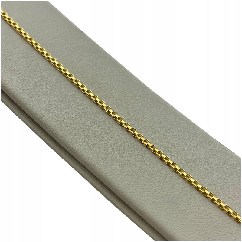 PIĘKNA ZŁOTA BRANSOLETKA BISMARK 19cm/2mm SREBRNA PR. 925 PREZENT DLA CÓRKI