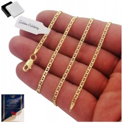 ELEGANCKI ZŁOTY ŁAŃCUSZEK MĘSKI SPLOT GUCCI 60cm/2,5mm 925 + GRAWER GRATIS