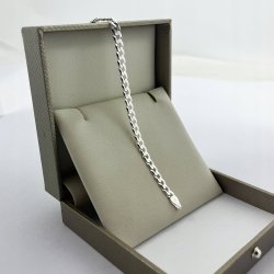 BRANSOLETKA DAMSKA SREBRNA PANCERKA 19 CM 4 MM PR. 925 PREZENT DLA KOBIETY